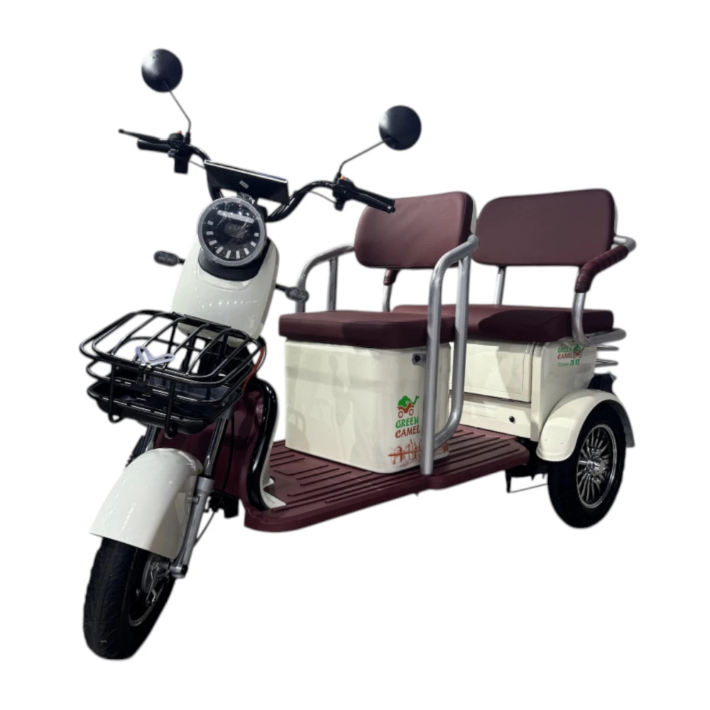 Электротрицикл GreenCamel Пони Z8 V2 (72V20Ah 1000W) дифференциал Красно-Белый 1